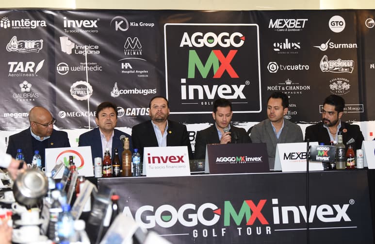 El comité organizador, autoridades del Campestre Torreón, del Instituto Municipal del Deporte, así como algunos patrocinadores, dieron a conocer los detalles de la primera etapa de la gira en La Rosita. (Foto de Jesús Galindo)