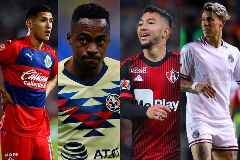 Renato Ibarra, Luciano Acosta, Uriel Antuna y Cristian Calderón han estado envueltos en la polémica extra cancha. (ARCHIVO)