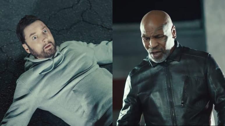 Después de su regreso en la ceremonia de la entrega número 92 de los premios Oscar, el rapero Eminem estrena el sencillo Godzilla con un video en el que el excampeón de peso completo, Mike Tyson, lo golpea. (ESPECIAL)