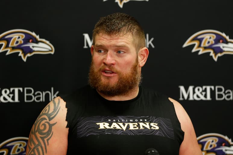 Marshal Yanda jugó sus 13 temporadas en la NFL con Cuervos. (ARCHIVO)