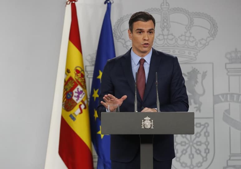 El presidente, Pedro Sánchez, anunció tras la reunión del Gobierno que se aprobó conceder aplazamientos de deudas tributarias con la administración. (ARCHIVO)