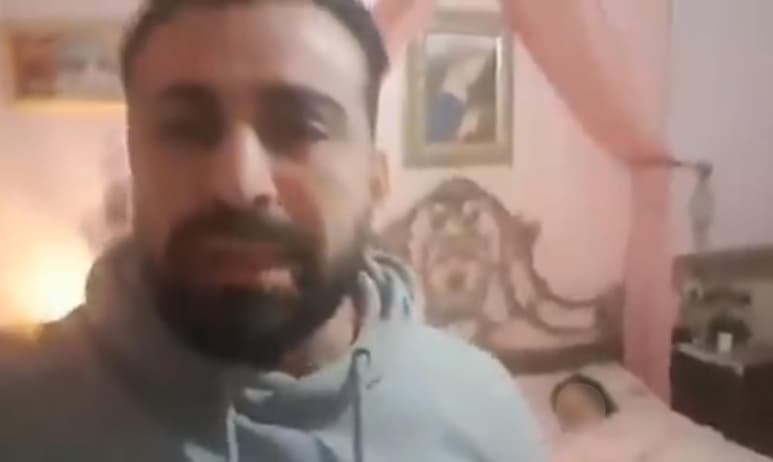 La grabación de Luca Franzese se difundió a través de redes sociales (CAPTURA)  