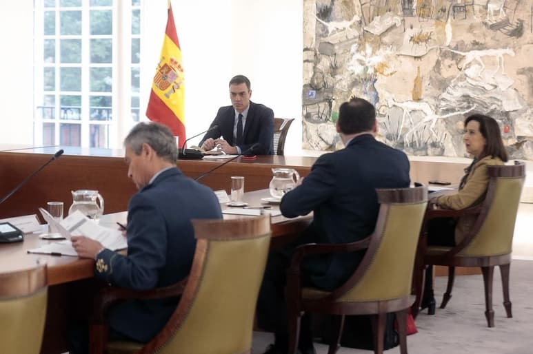 'No vamos a dejar a nadie atrás', ha afirmado Sánchez, 'porque el Estado va a asumir ese choque que significa el frenazo en seco de la economía española'. (EFE)