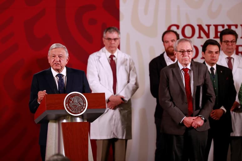 El presidente Andrés Manuel López Obrador resaltó que el sector empresarial ha decidido apoyar al Gobierno federal en sus esfuerzos para contener el brote de COVID-19. (ARCHIVO)
