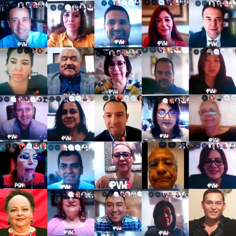 Las sesión virtual duró más de tres horas, donde se trataron diversos puntos.