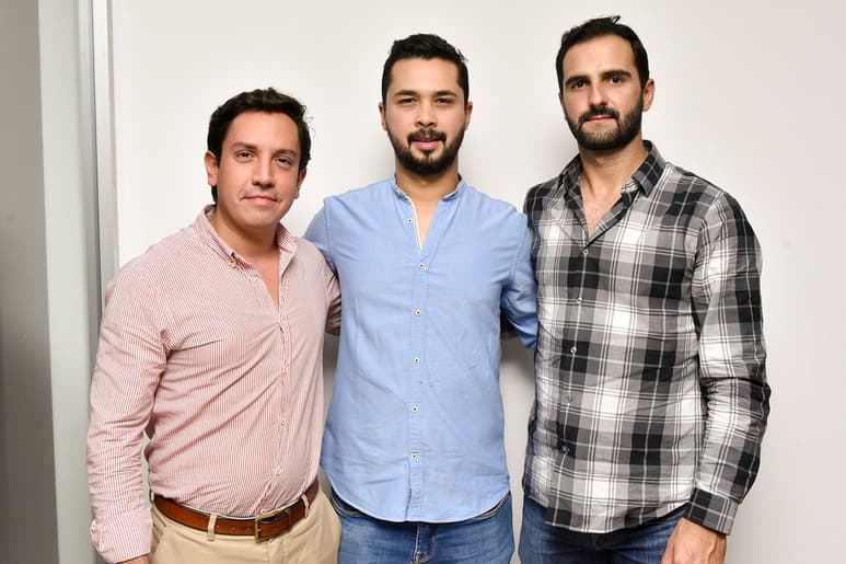 Rodolfo, Toño y Ricardo.
