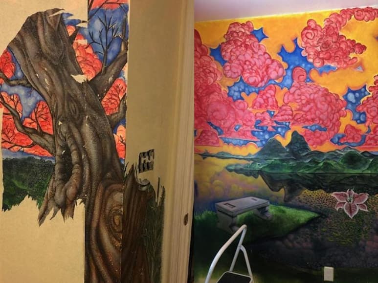 Una obra de arte escondida bajo el tapiz. (INTERNET)