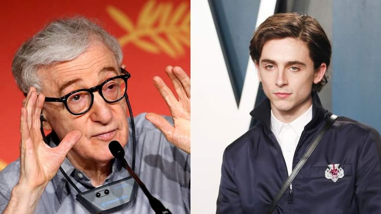 El cineasta estadounidense Woody Allen compartió en sus memorias, las cuales fueron publicadas bajo el título Apropos of Nothing, que el actor Timothée Chalamet, renunció a todo lo relacionado con el filme Un día lluvioso en Nueva York, para no ver afectadas sus posibilidades de ganar el Oscar. (ARCHIVO)