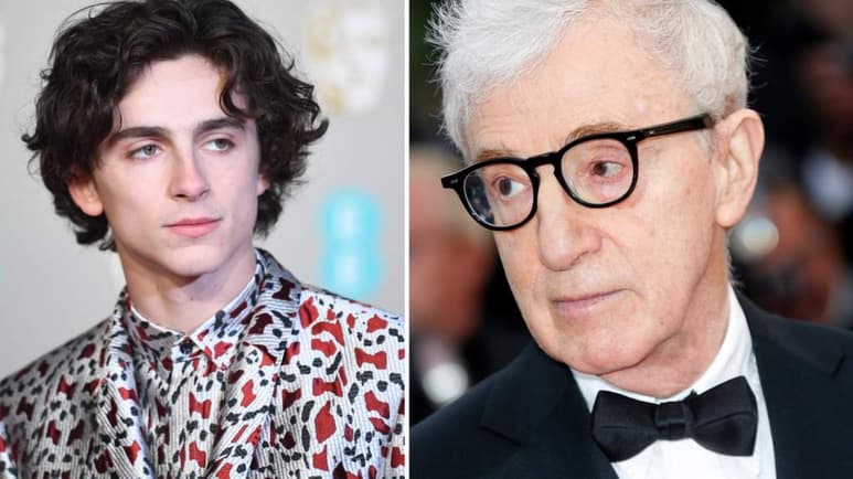 En sus memorias. Woody Allen explica por qué el actor Timothée Chalamet renegó de su película Un día lluvioso en Nueva York. (ARCHIVO)