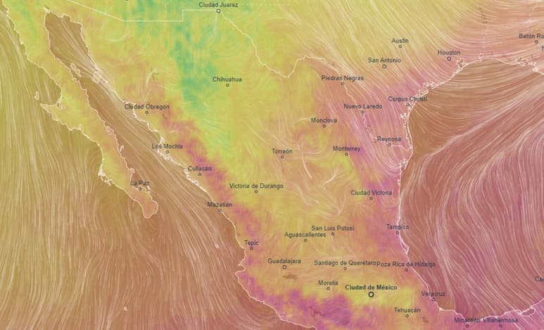 En un reporte se indicó que un sistema de alta presión en niveles medios de la atmósfera mantendrá ambiente cálido a caluroso y escaso potencial de lluvias sobre el noreste, occidente, centro, oriente, sur y sureste. (ESPECIAL)