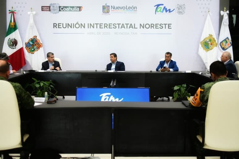 Los gobernadores que forman el bloque del Noreste se reunieron para presentar avances de los compromisos por la emergencia.