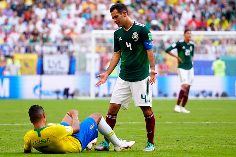 El ex futbolista durante su última participación con la Selección, cuando fueron eliminados por Brasil en el Mundial de Rusia 2018. (ARCHIVO)