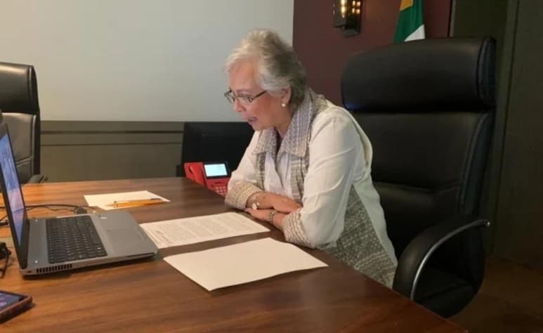 En videoconferencia de prensa, la ministra en retiro reconoció que existe descontento por parte de la Iniciativa Privada con el plan de reactivación económica ante el COVID-19 anunciado por el presidente, Andrés Manuel López Obrador.
(TWITTER)