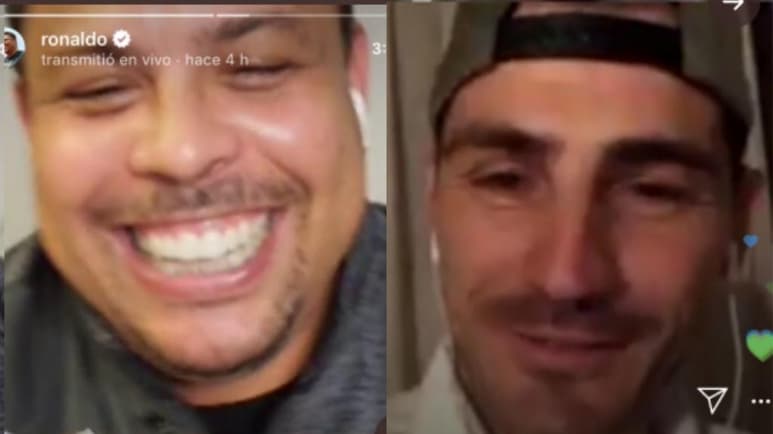 Ronaldo reunió en una videollamada a sus excompañeros 'Galácticos', aquel equipo de grandes figuras que se formó en el Real Madrid. (ESPECIAL)