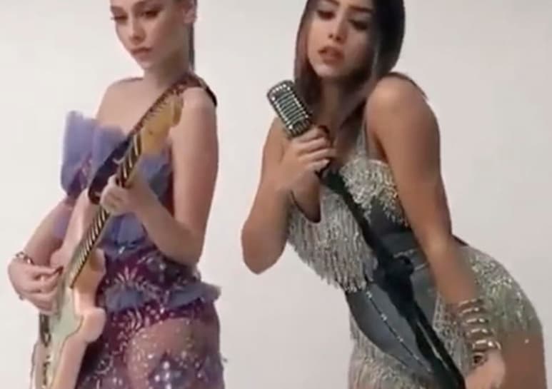 Video grabado durante una sesión fotográfica para Cosmopolitan. (CAPTURA) 