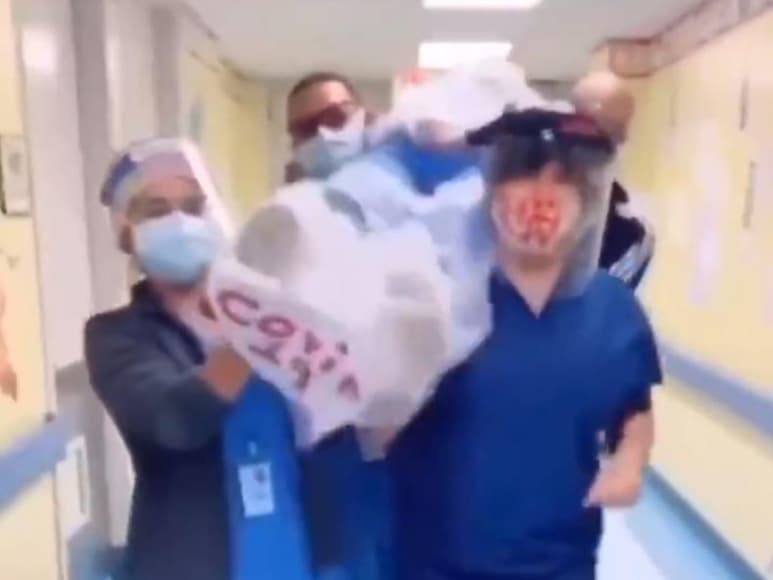 El video recibió opiniones divididas en la red social. (CAPTURA)