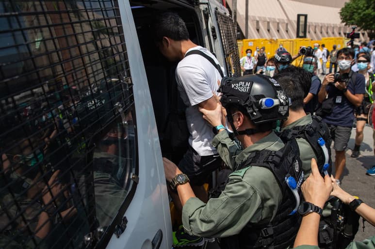 Las protestas en Hong Kong regresaron tras semanas de confinamiento. (EFE)