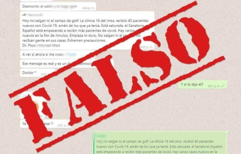 El Instituto Mexicano del Seguro Social de Coahuila desmintió el mensaje que circula por redes sociales, donde se advierte a la población de Torreón no salir debido al ingreso de 40 casos de COVID-19 a la Clínica 16. (ARCHIVO)