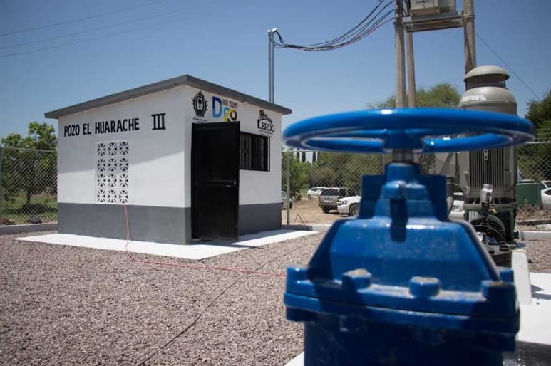 El pozo de agua beneficiará a 14 colonias en Ciudad Lerdo.
