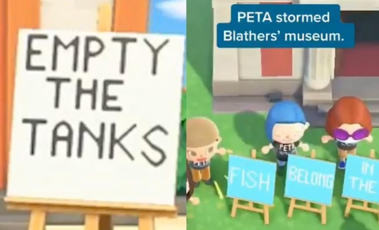 PETA se volvió tendencia en redes sociales tras compartir un video de su polémica protesta contra Animal Crossing (CAPTURA)