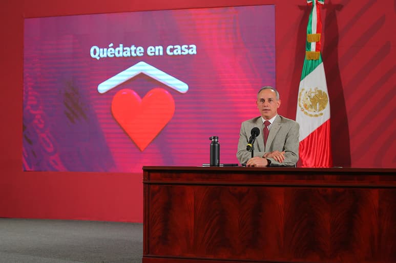 Las autoridades federales de Salud ofrecieron, como cada día, una conferencia de prensa para informar a la población sobre la pandemia de la enfermedad COVID-19, causada por el coronavirus SARS-CoV-2, en México. (NOTIMEX)