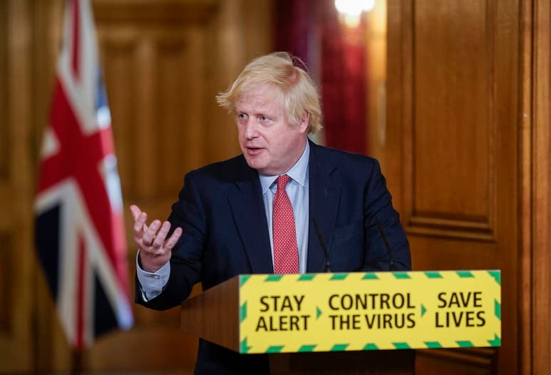 Johnson se congratuló de que el país está 'realizando progresos' en la contención del coronavirus. (EFE)