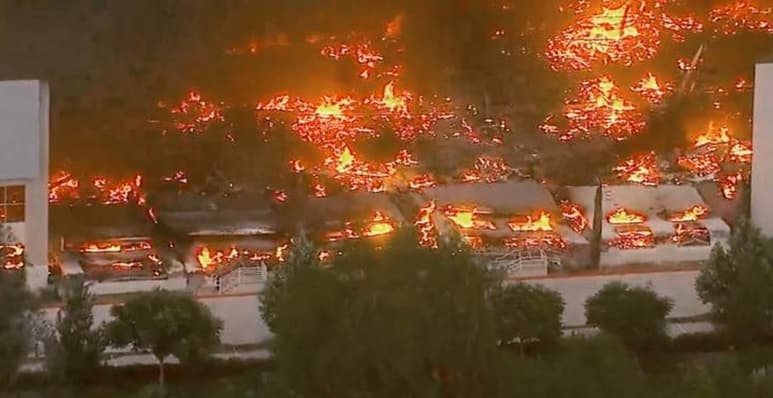 Los empleados que se encontraban en el lugar fueron evacuados a tiempo (CAPTURA)