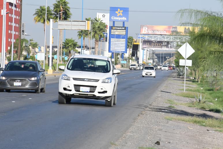 El proyecto de elevar la velocidad en los carriles centrales de esta vialidad está siendo analizado. (EL SIGLO DE TORREÓN)