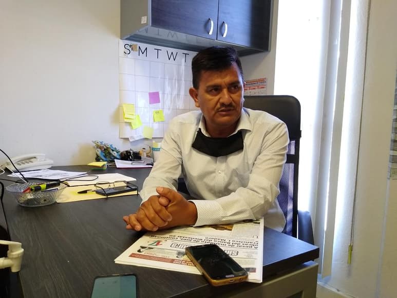 El exdirector de Alcoholes dijo este lunes que todavía no lo han citado por parte de la Fiscalía tras la denuncia que interpuso el presidente municipal en su contra. (DIANA GONZÁLEZ)