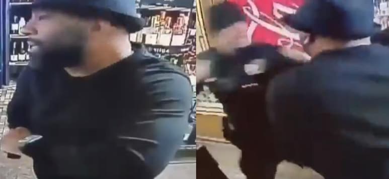 El hombre recibió un puñetazo por parte del oficial tras realizar el reporte de robo (CAPTURA)