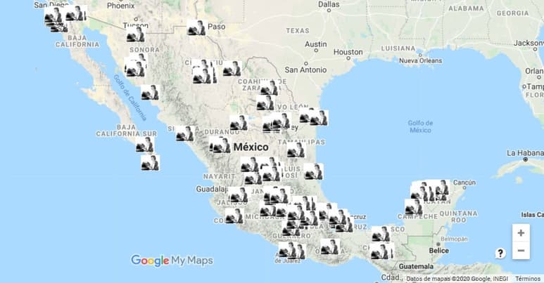 Integradas. En apenas dos semanas y media que se creó el mapa, ya se encuentra la información de más de 250 autoras. (ESPECIAL)