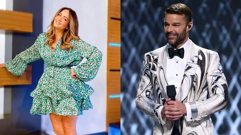 Andrea Legarreta y Ricky Martin sorprendieron a sus fans de Instagram al aparecer juntos en una antigua fotografía de cuando participaron en la telenovela juvenil Alcanzar una estrella 2, en 1991. (INSTAGRAM)