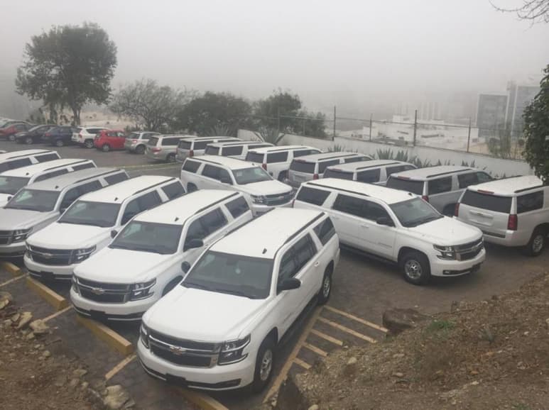 Al final del sexenio de Felipe Calderón, el momento más violento en México, el CJF triplicó su flota de camionetas blindadas.