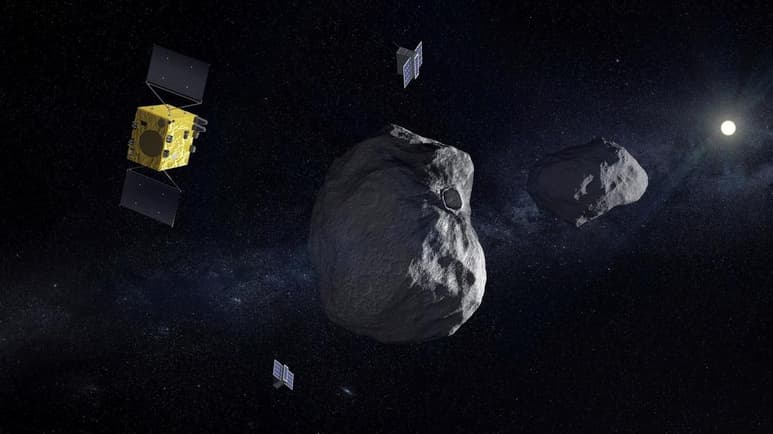 Cuando pensamos en asteroides vienen a nuestra imaginación grandes moles de piedra que acechan a la Tierra, y en parte es así, pero esas rocas que vagan por el espacio son además una fuente de riqueza científica y tecnológica. (ARCHIVO)