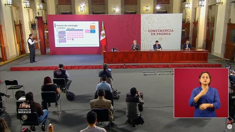Las autoridades federales de Salud ofrecieron, como cada día, una conferencia de prensa para informar a la población sobre la pandemia de la enfermedad COVID-19, causada por el coronavirus SARS-CoV-2, en México. (ESPECIAL)