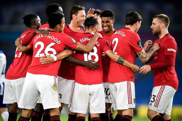 Manchester United se impuso 3-0 al Brighton. (EFE)