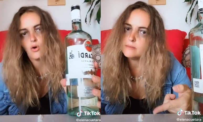 En el video la mujer aparece imitando a Paulina Rubio cuando ésta se encontraba en 'mal estado' (CAPTURA)