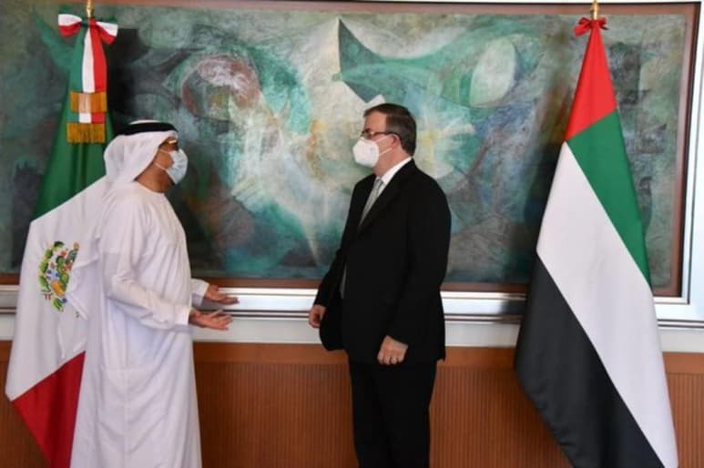 El Gobierno de México agradeció este miércoles a Emiratos Árabes Unidos por 'su apoyo solidario' para hacer frente a la pandemia tras recibir de ese país un cargamento de insumos médicos. (TWITTER)