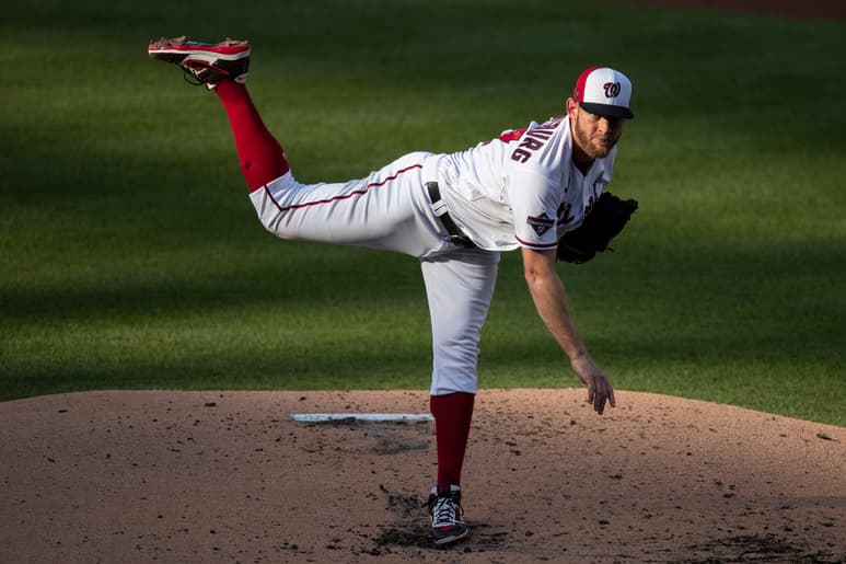 Stephen Strasburg ganó el premio al Jugador Más Valioso de la Serie Mundial de 2019. (AP)