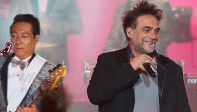 El cantante argentino Vicentico y el líder de la agrupación mexicana Los Ángeles Azules, 'El Doc' Elías Mejía, no pueden esconder su emoción al hablar de la nueva versión de Cómo te voy a olvidar. (ESPECIAL)
