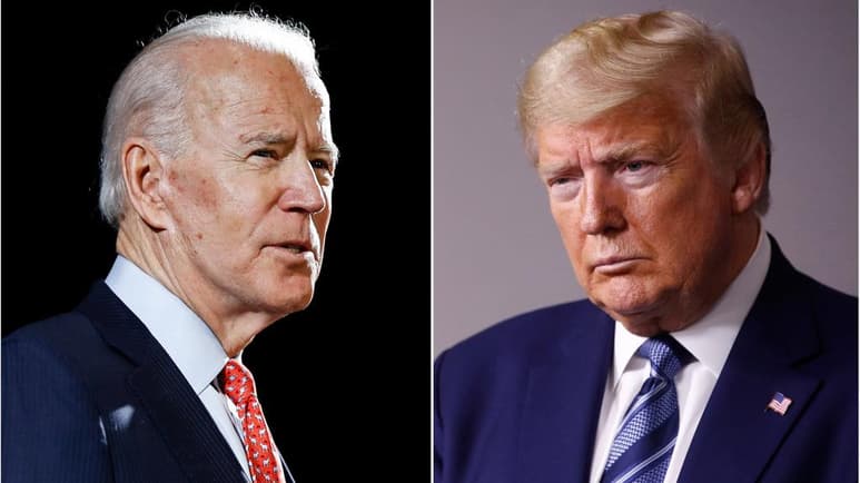Tanto el presidente Donald Trump (d) como su rival demócrata Joe Biden (i) están denunciando a las redes sociales, acusándolas de estar parcializadas y susceptibles a la manipulación. (ESPECIAL)
