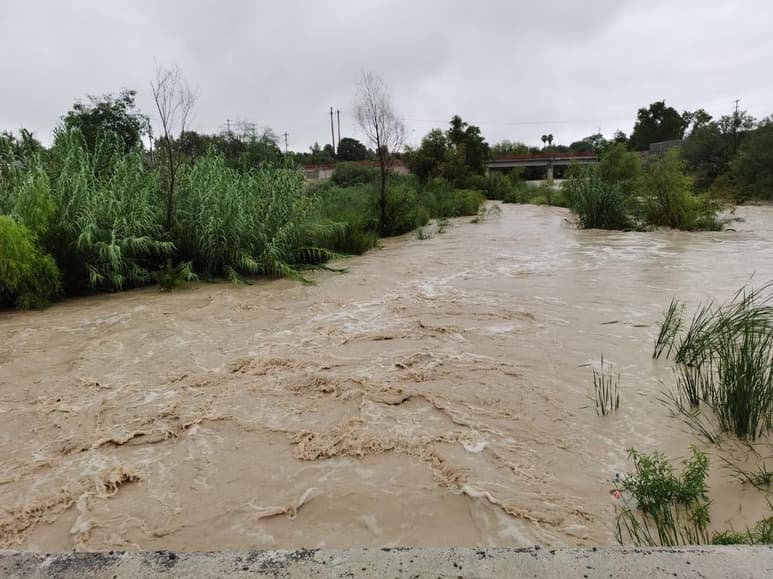 El Ayuntamiento de Candela reporta una crecida del río que no rebasó su nivel ni desbordó; la zona urbana y las comunidades rurales no han sufrido desastres. (SERGIO A. RODRÍGUEZ)
