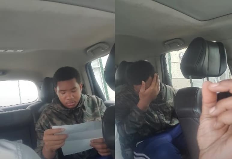 El padre del joven compartió su reacción en redes sociales (CAPTURA)