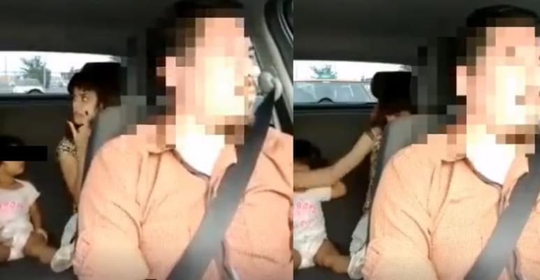 Usuarios señalan que la mujer suele golpear a su padre de la tercera edad (CAPTURA)