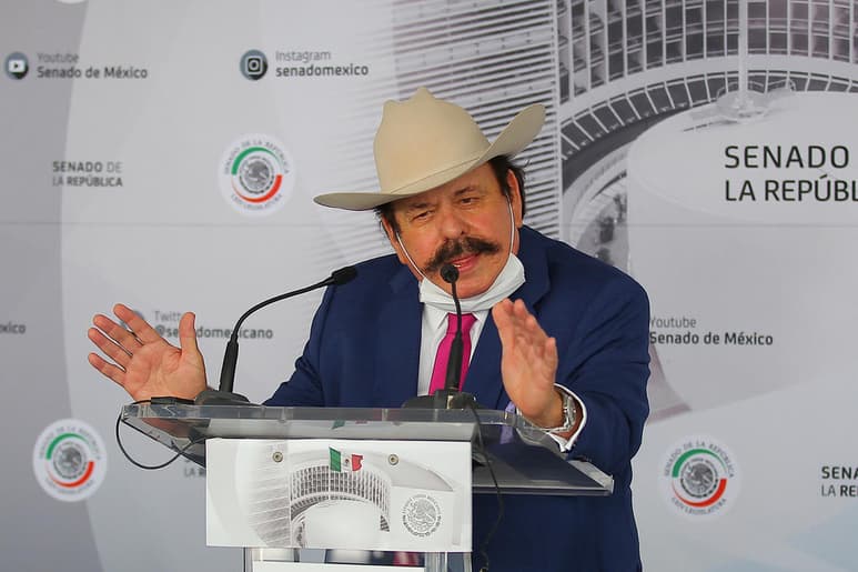 Armando Guadiana, senador de Morena, podría beneficiarse con al menos 57.9 millones de pesos tras ser vinculado con cuatro empresas que forman parte del nuevo contrato de la Comisión Federal de Electricidad (CFE) para la compra de carbón. (ARCHIVO)
