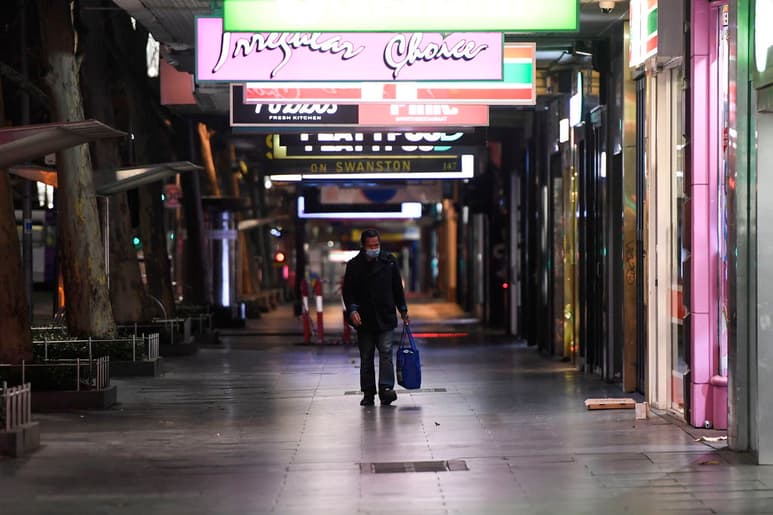 Melbourne, la capital del estado de Victoria y con cinco millones de habitantes, fue reconfinada el 9 de julio. (ARCHIVO) 