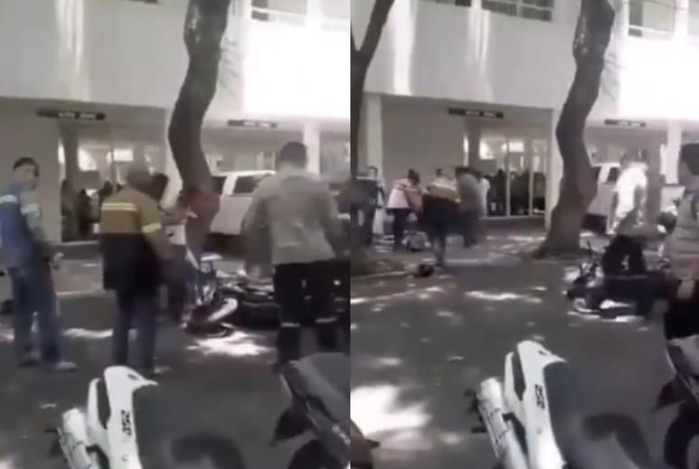 Se presume que los implicados habían intentado asaltar a un cuentahabiente, antes de ser sometidos por un grupo de trabajadores (CAPTURA)
