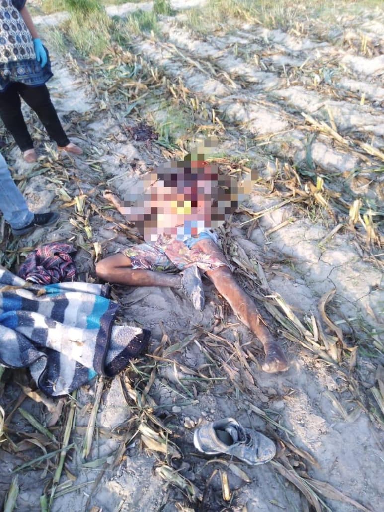 El cuerpo del joven quedó tendido en el predio donde laboraba en una pequeña propiedad.