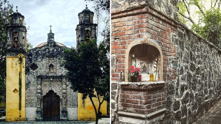 En el siglo XVI, frente a la Casa Colorada o de La Malinche, se encontraba una capillita, ahora es la Capilla de la Inmaculada Concepción en el Barrio de La Conchita, y se cuenta que ahí se aparecen los fantasmas de dos mujeres. (ESPECIAL)