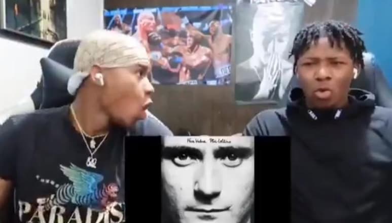 Al oír los tambores, los dos chicos menores de edad reaccionaron soprendidos y apasionados por el 'beat' de la canción ochentera. (YOUTUBE)